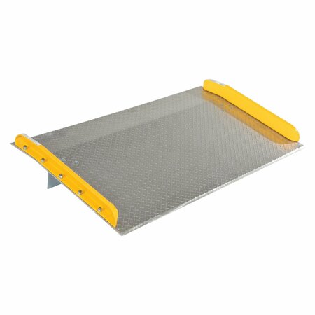 VESTIL 60" x 36" Aluminum Truck Dockboards with Steel Safety Curb, 15,000 lb Capacity TAS-15-6036